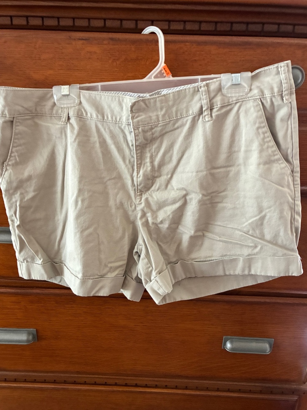 Falls Creek Women's Tan Cotton Shorts - Casual Bermuda Style